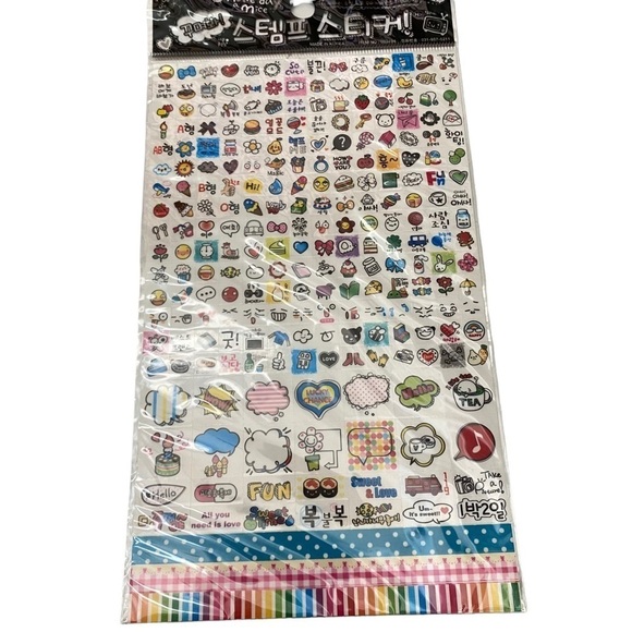 Set of 3 Korean Novelty Stickers - Picture 8 of 14